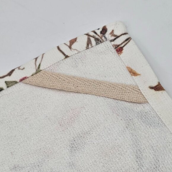 Nicole Miller Home Cotton Fall Bird & Leaves Print Kitchen Towels Set Of 2 - Picture 10 of 10